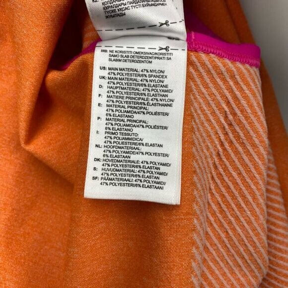 STELLA MCCARTNEY X ADIDAS Barricade Tank Sz Medium Orange - Picture 5 of 6